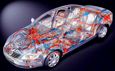 因為汽車電線束的連接，汽車上各種電子儀器才得以正常運轉